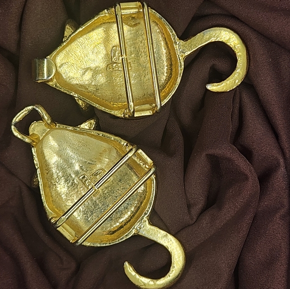 Vintage MIMI DI N Mice 1974 Large Gold Tone Mouse Belt Buckle main image 4